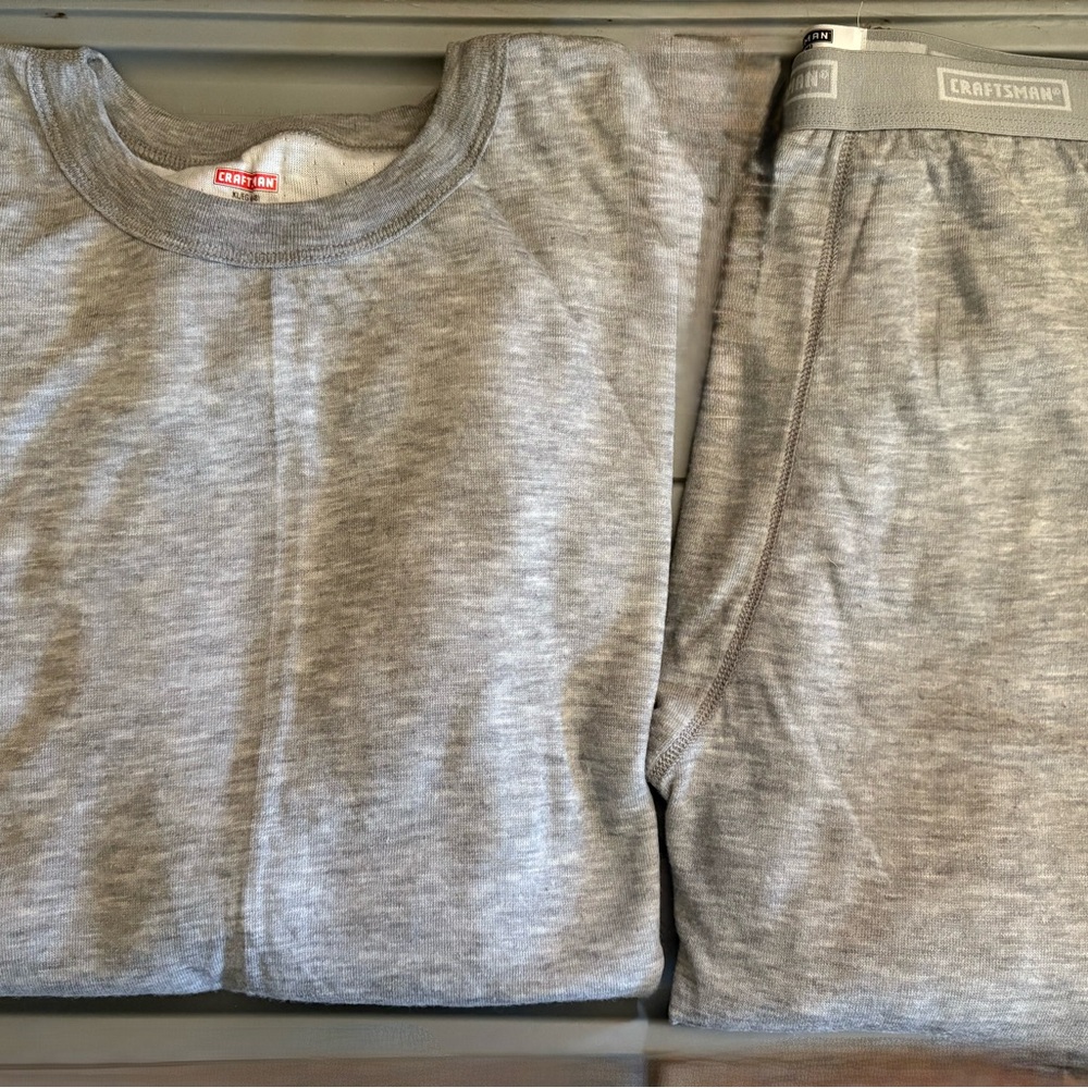 Craftsman Heather Gray Men's Undershirt XL and pants M